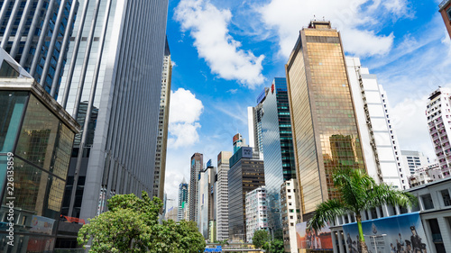 Canvas Print Nice architecture, Hong Kong City.