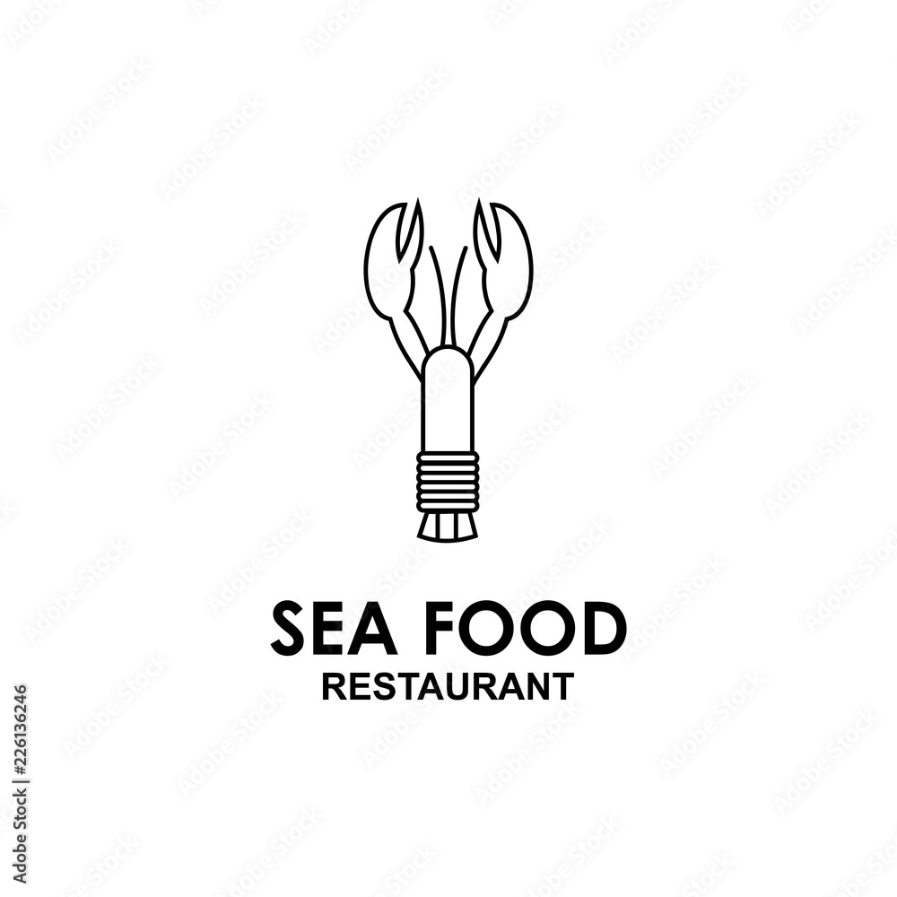 sea food logo templae