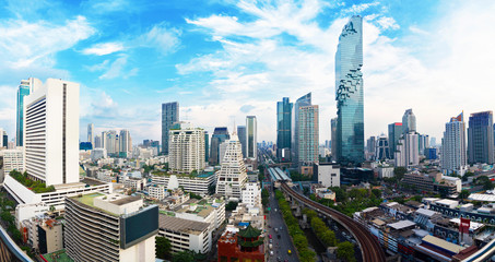 Keuken achterwand Bangkok Panoramisch stadsbeeld torens Bangkok  © i am way