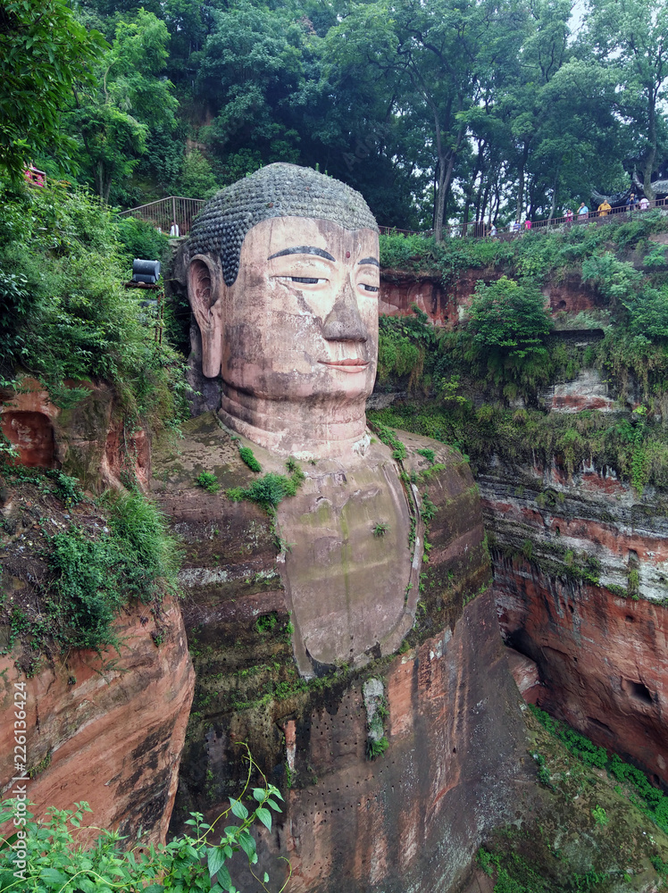 Giant buddha in Leshan, Sichuan province, China.