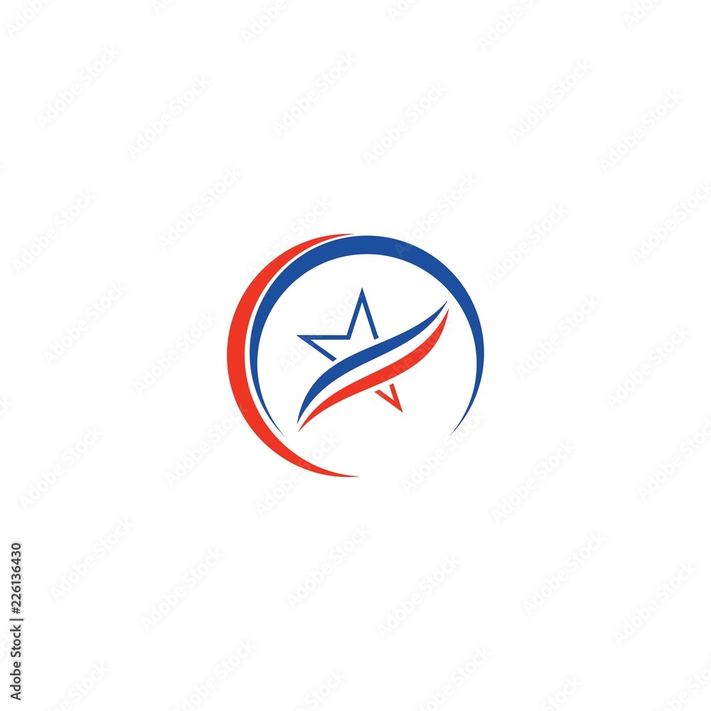 Obraz premium star logo template