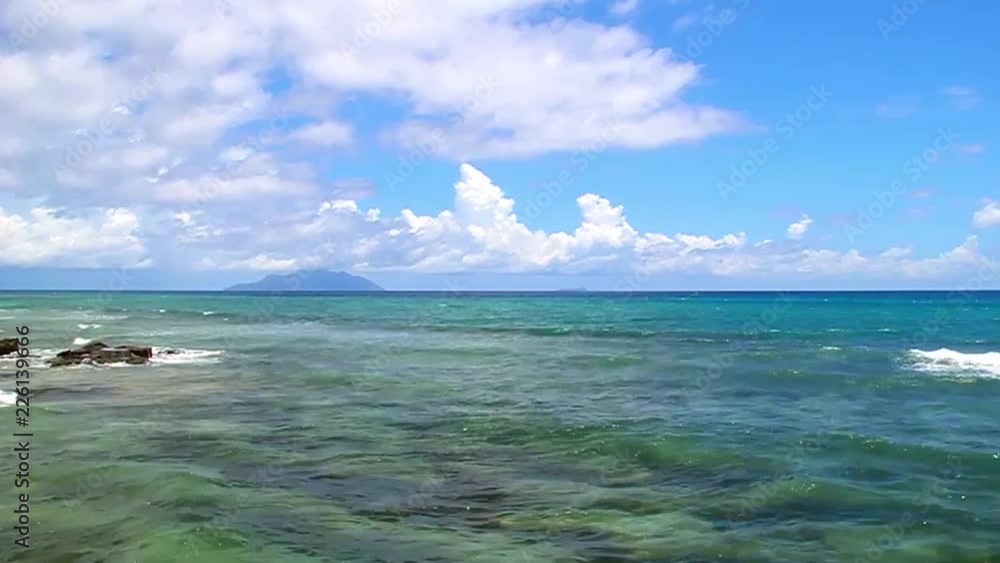 The Indian Ocean at the Seychelles Islands. The 115-island country, whose capital is Victoria, lies 1,500 kilometres east of mainland East Africa. The Indian Ocean at the Seychelles Islands. The 115-island country, whose capital is Victoria, lies 1,500 kilometres east of mainland East Africa.