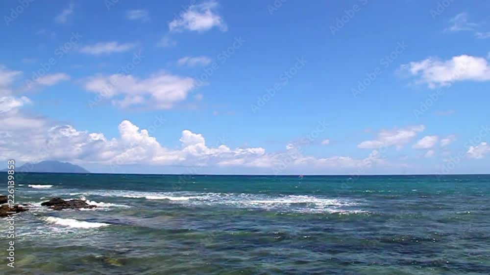The Indian Ocean at the Seychelles Islands. The 115-island country, whose capital is Victoria, lies 1,500 kilometres east of mainland East Africa. The Indian Ocean at the Seychelles Islands. The 115-island country, whose capital is Victoria, lies 1,500 kilometres east of mainland East Africa.
