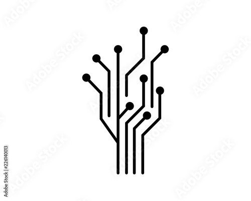 Circuit logo illustration