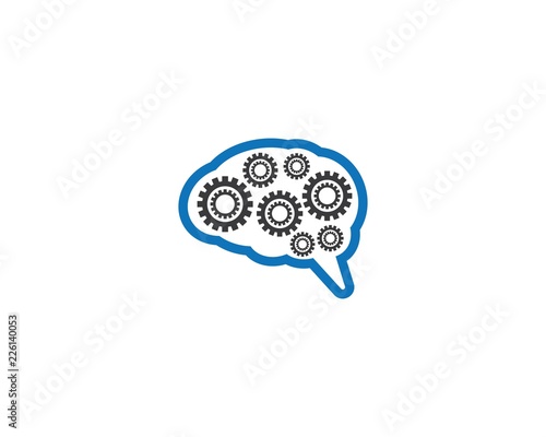 Brain logo illustration