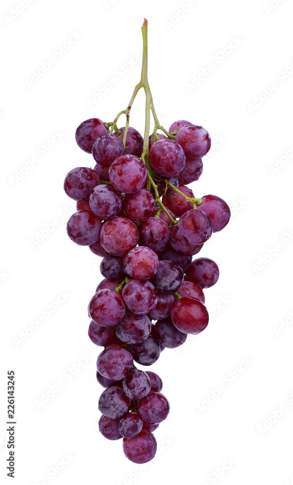 fresh red grape isolated on white background fresh red grape isolated on white background