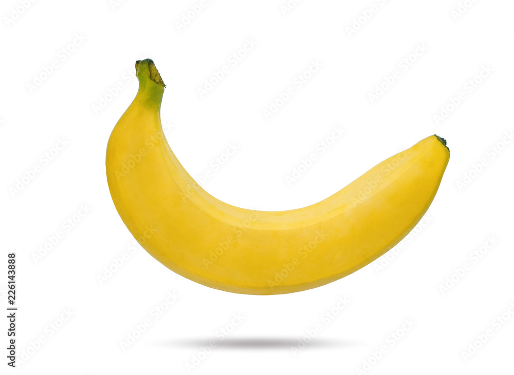 banana isolated on white white background