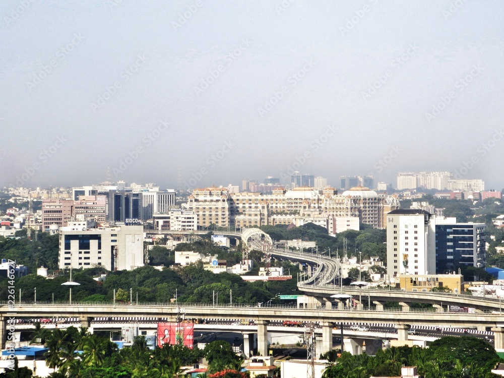 The Chennai skyline