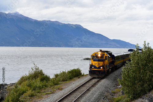 Alaska Railroad along the Turnagain Arm