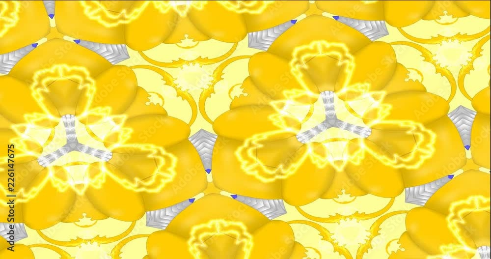 Yellow futuristic kaleidoscope Yellow futuristic kaleidoscope