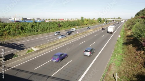 Autoverkehr auf Autobahn