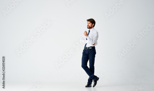 business man on an isolated background