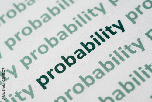 word probability printed on paper macro