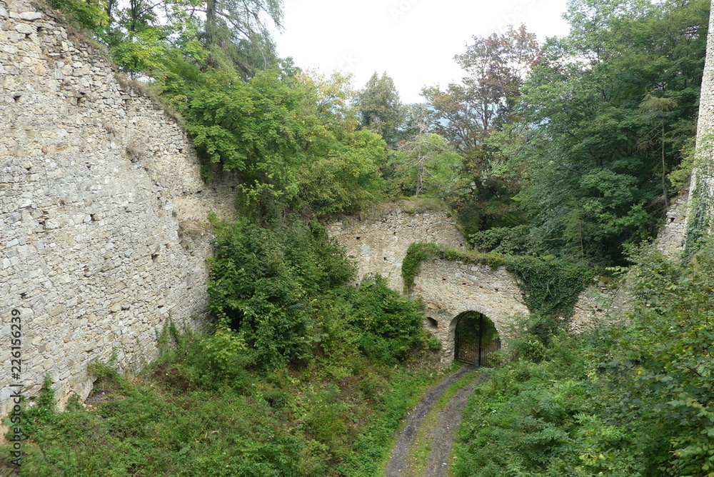 Portal zur Burgruine Landsee