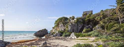 Crash of a civilization of the Maya. Tulum Mexico. History,