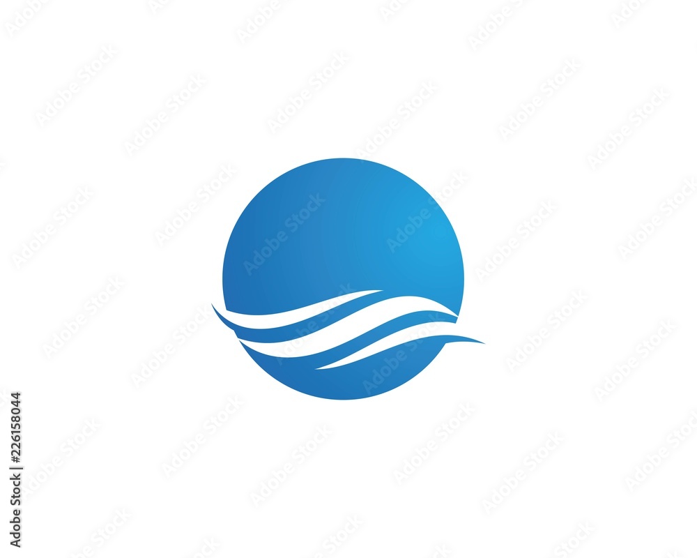 Water Wave symbol and icon Logo Template Water Wave symbol and icon Logo Template