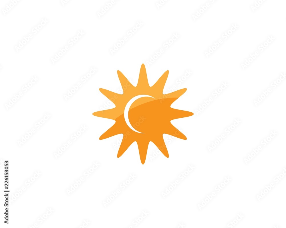 sun ilustration logo vector sun ilustration logo vector