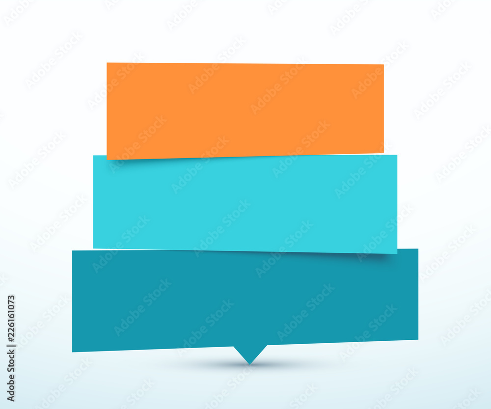 Tilted 3 Step Banners List Infographic Design Tilted 3 Step Banners List Infographic Design