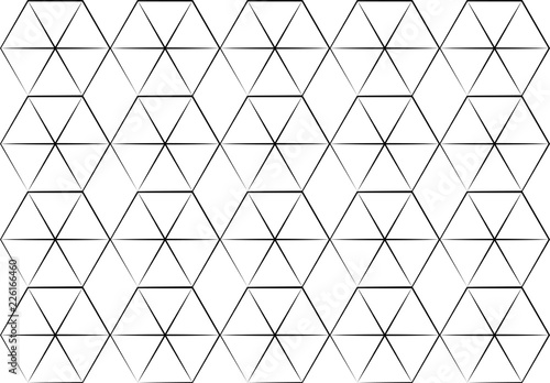 Fondo de triángulos y hexágonos.