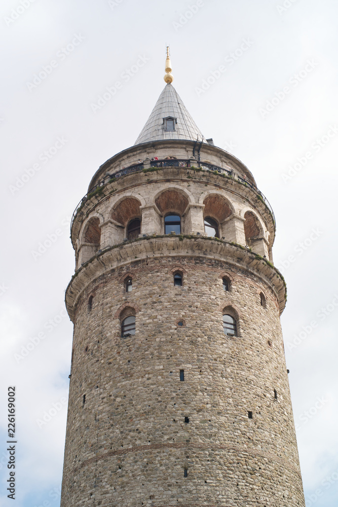 The Historic Galata Tower in Istanbul