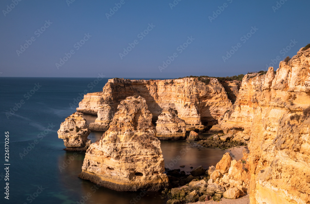 Beautiful rocks at Praia da Marinha Beautiful rocks at Praia da Marinha