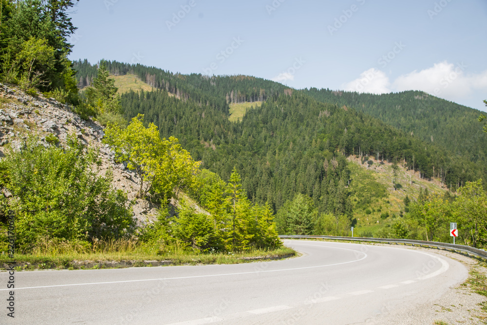 A beautiful mountain landscape in Tatra mountains in Slovakia, Europe. Summer scenery with mountains and forest. A beautiful mountain landscape in Tatra mountains in Slovakia, Europe. Summer scenery with mountains and forest.