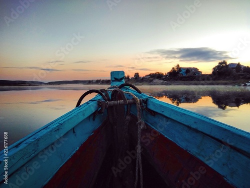 boat on the Varzuga River photo