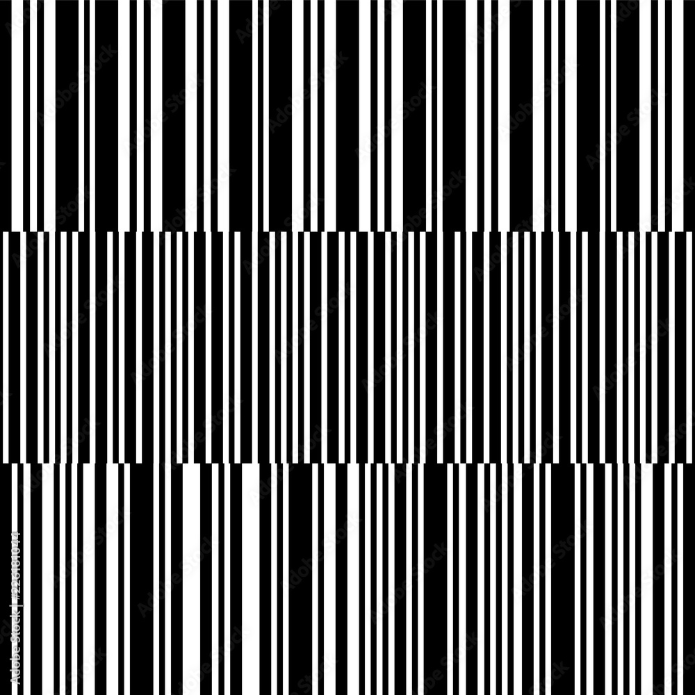 Set of seamless black white vertical stripes Set of seamless black white vertical stripes