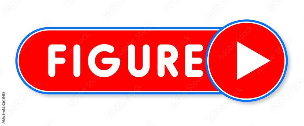Figure - white text written on a red banner on white background Figure - white text written on a red banner on white background