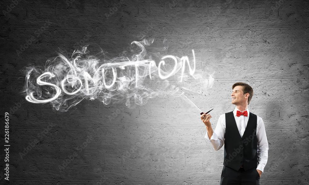 Conceptual image of young businessman. Conceptual image of young businessman.