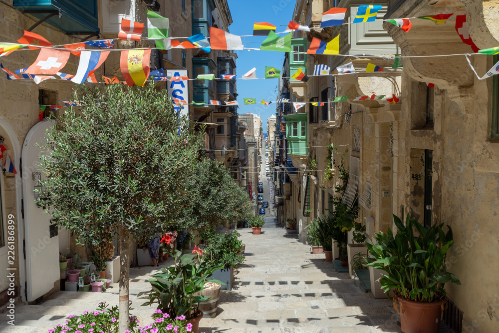 Triq Sant Orsla, Valletta, Malta .