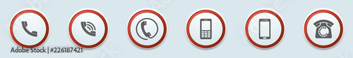 Contact Phone Call Buttons illustration