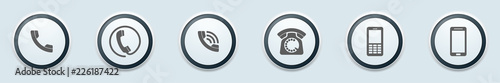 Contact Phone Call Buttons illustration
