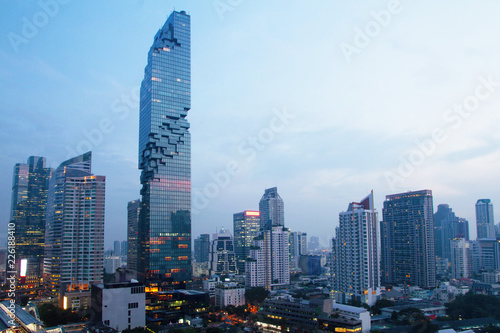 Bangkok Cityscape tower skyline in Asai Thailand  photo