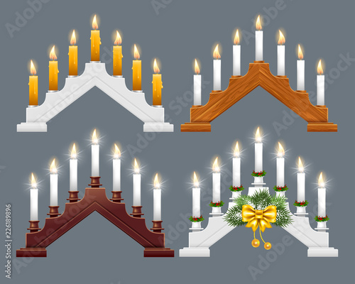 Christmas candle bridge