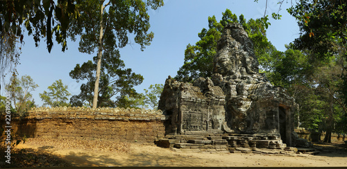 View of temple ,in Angkor archaeologic park ,Cambodia