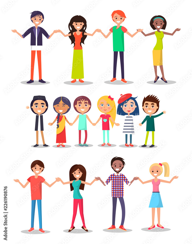 Togetherness Concept Poster with Happy Man, Woman Togetherness Concept Poster with Happy Man, Woman