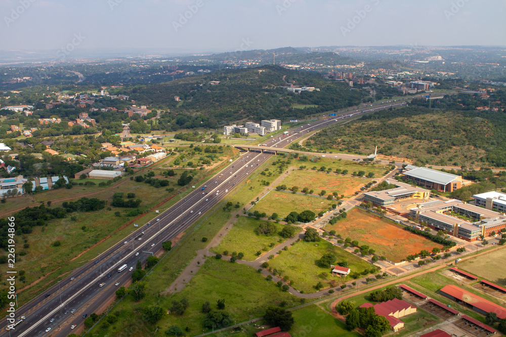Aerial view Pretoria, Gauteng