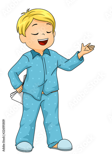Kid Boy PJs Practice Manusc...