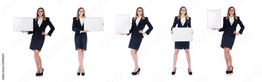 Businesswoman isolated on the white background Businesswoman isolated on the white background