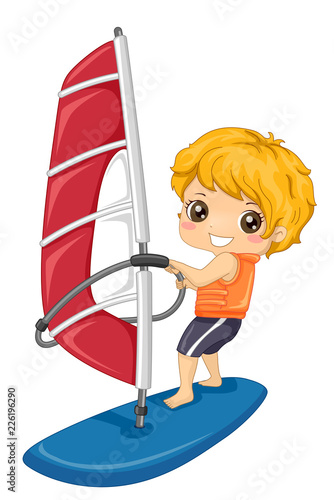 Kid Boy Sports Wind Surfing...
