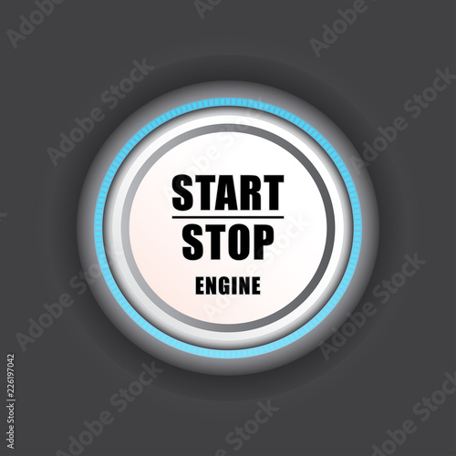 Start stop engine button