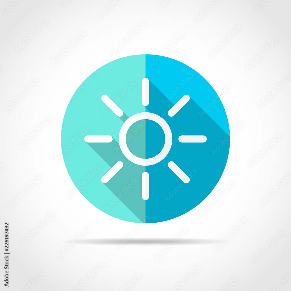 Sun icon. Vector illustration. Sun icon. Vector illustration.
