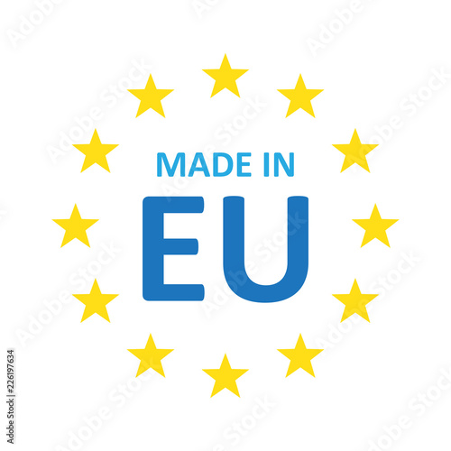 Made In Europe icon. Vector illustration.