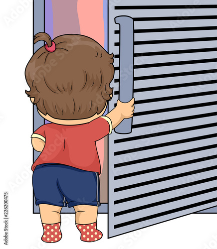 Kid Toddler Girl Open Fridg...