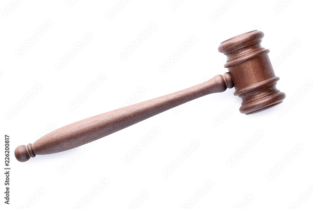 Judge gavel isolated on white background Judge gavel isolated on white background