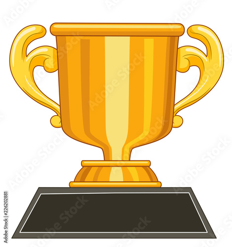 Achiever Trophy Gold Illust...