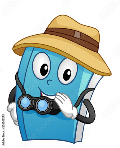 Mascot Book Explorer Illust...