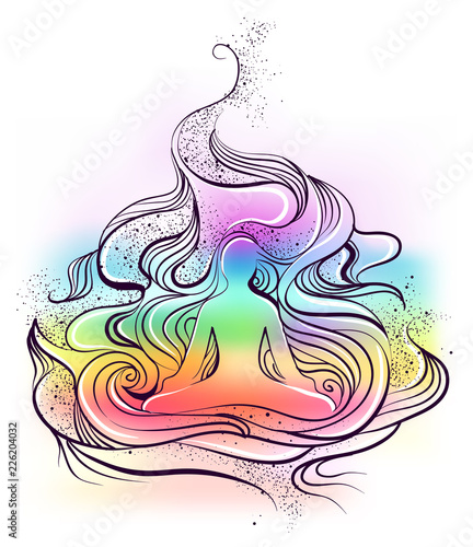 Meditation Design Illustration