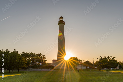 Cape May New Jersey Lighthouse Sunset Flare